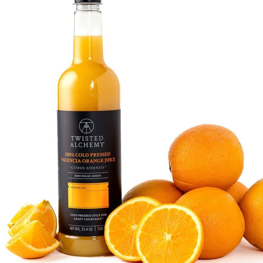 100% VALENCIA ORANGE JUICE FRESH COLD PRESSED - Twisted Alchemy